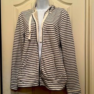 Nautical full zip jacket with hood